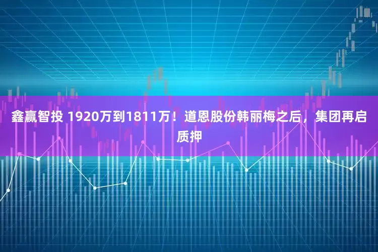 鑫赢智投 1920万到1811万！道恩股份韩丽梅之后，集团再启质押